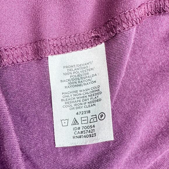 LOFT Purple/Plum Keyhole - Scoop-neck - Blouse - Size XL - - Picture 6 of 6